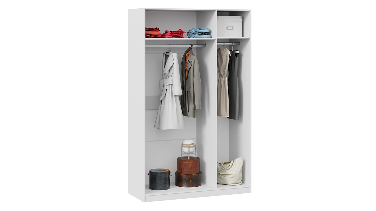 Шкаф комбинированный с 3 дверями со стеклом «Глосс»