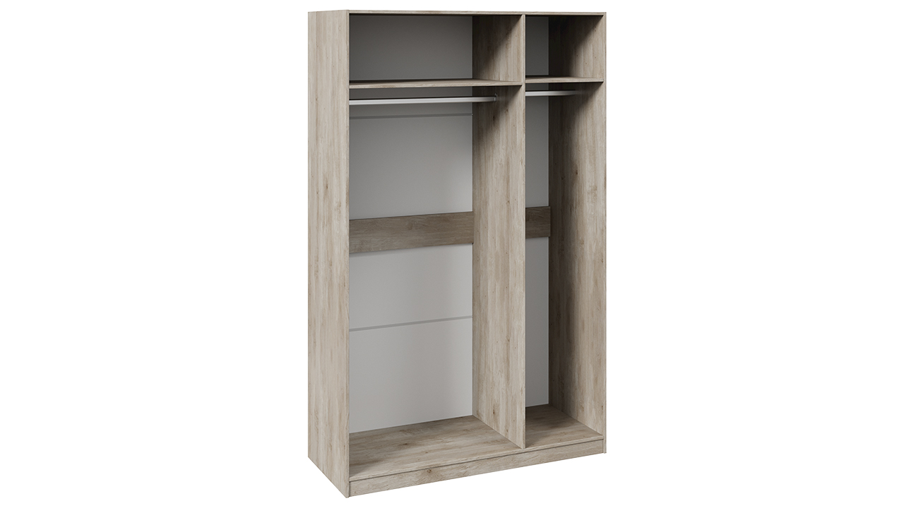 Шкаф комбинированный с 3 зеркальными дверями «Глосс»