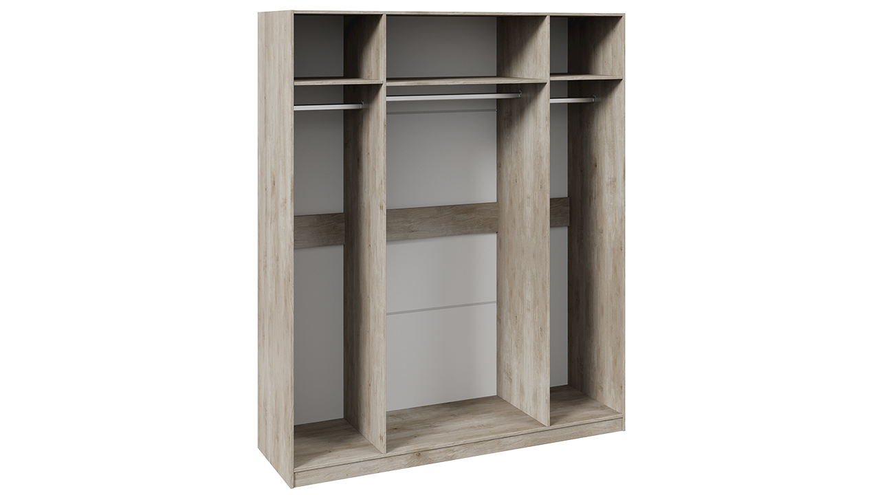 Шкаф комбинированный с 4 зеркальными дверями «Глосс»