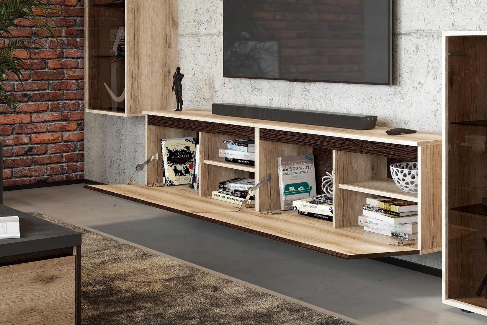 Берген гостиная модульная Дуб Делано/Венге 