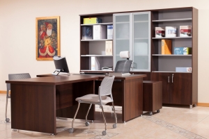 PREMIER/LUX мебель для офиса Дуб чёрный