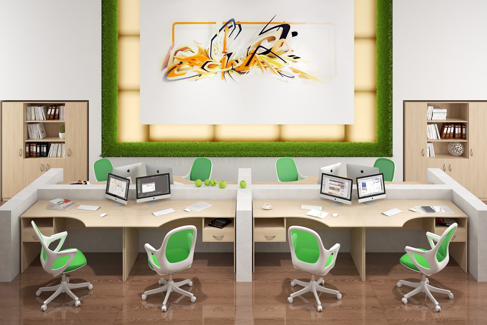 SIMPLE мебель для офиса Легно-светлый/Легно-темный