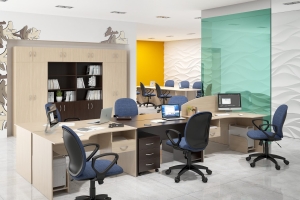 SIMPLE мебель для офиса Легно-светлый/Легно-темный