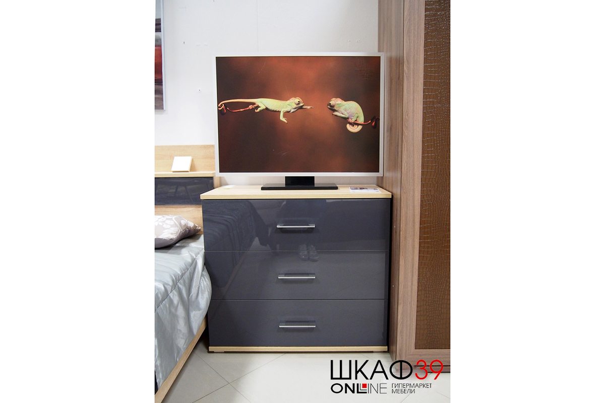 Гостиная LUCIDO (Дуб Сонома/Антрацит глянец)