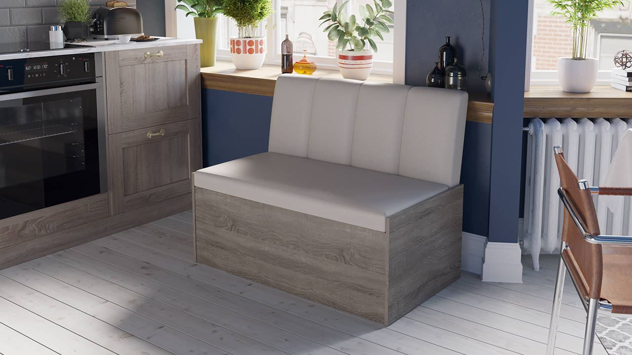 Верона диван кухонный Трюфель/Кожзам Nitro Cream