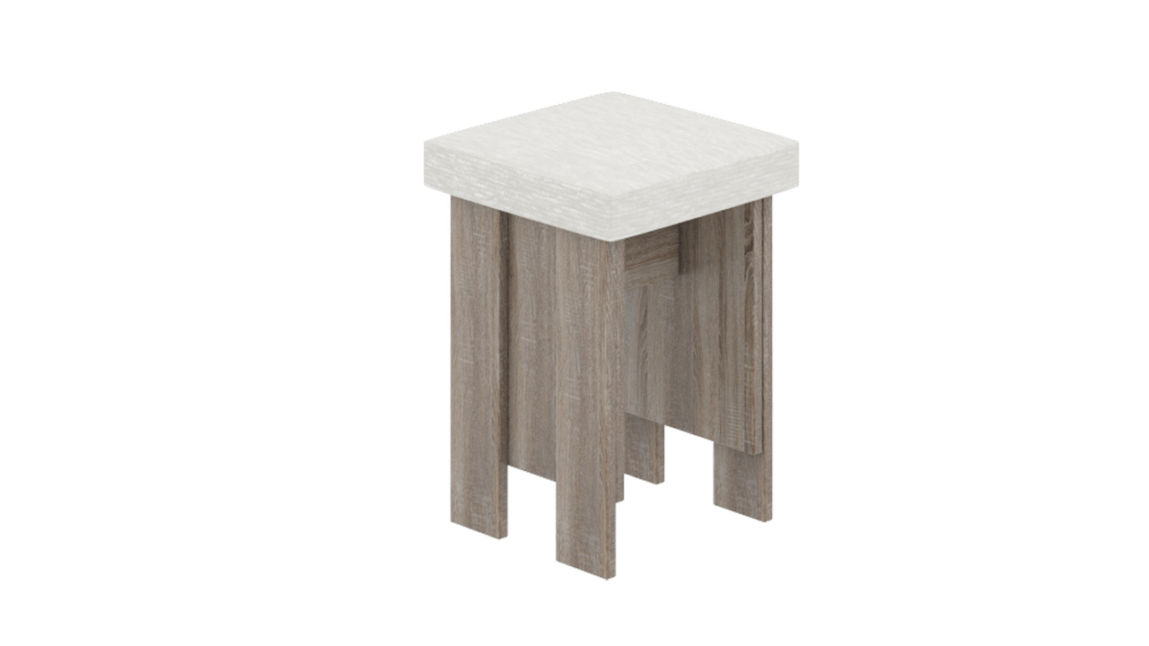 Норд Банкетка (Дуб Сонома трюфель/Кожзам Nitro Ivory)