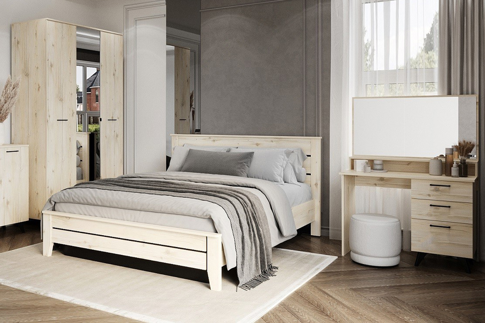 Sofia спальня модульная Гаскон пайн светлый