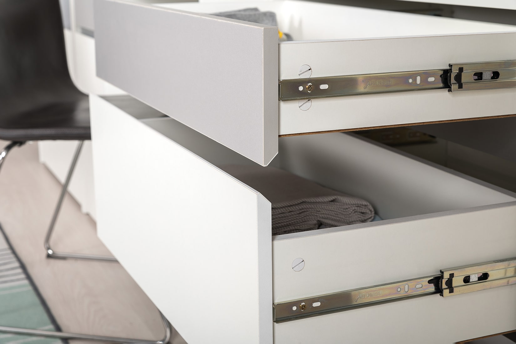 Торонто молодёжная комната Белый/Стальной серый