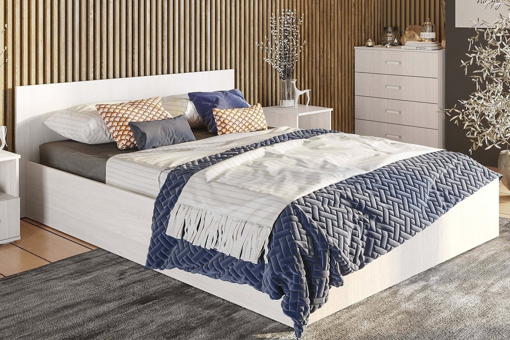 Белла спальня и гостиная Ясень белый