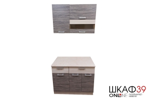 Кухня "Зебрано" 1 метр (комплект)