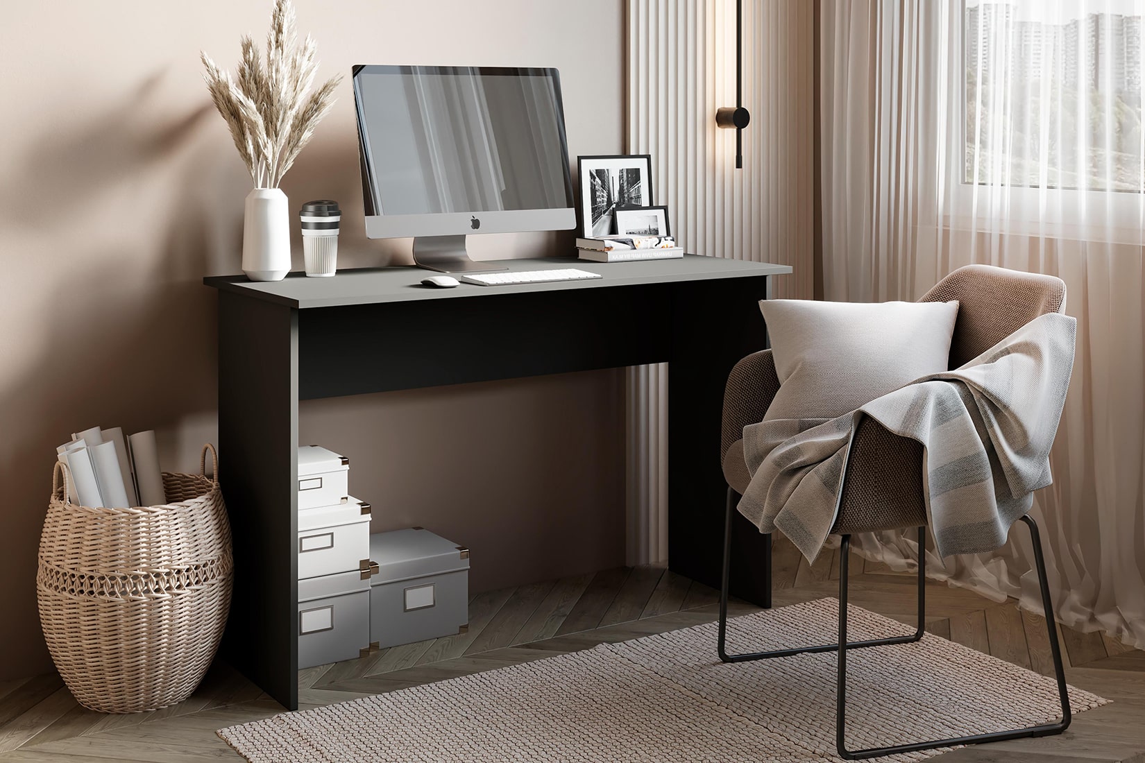 Мадера спальня/гостиная модульная Графит