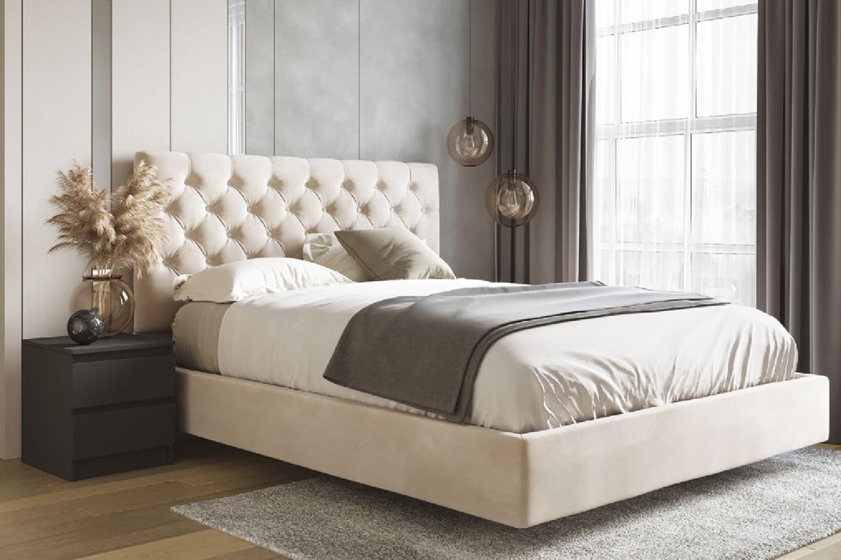 Мадера спальня/гостиная модульная Графит