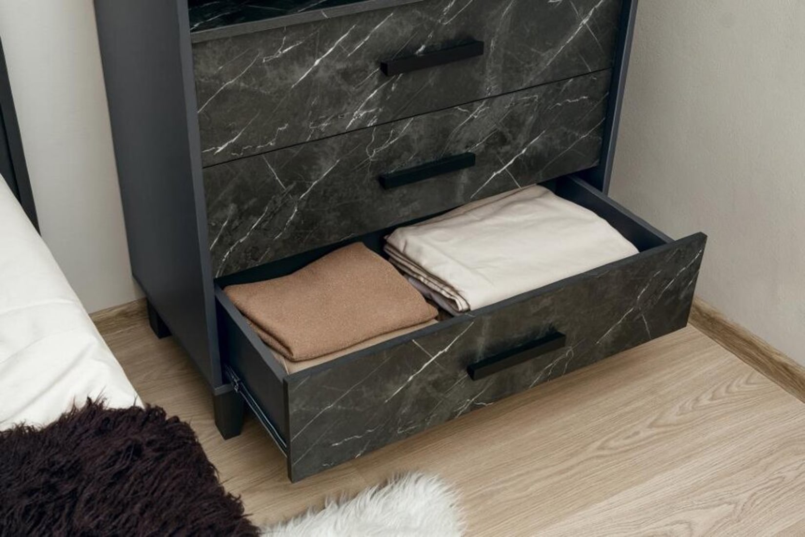 Айрис спальня модульная Антрацит/Креатель