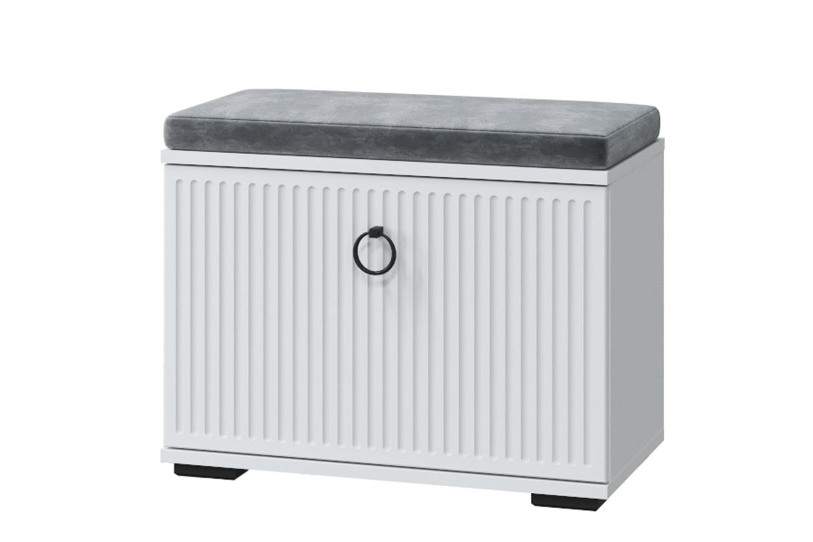 Шарлиз прихожая модульная Белое сияние/Белый Снег Софт