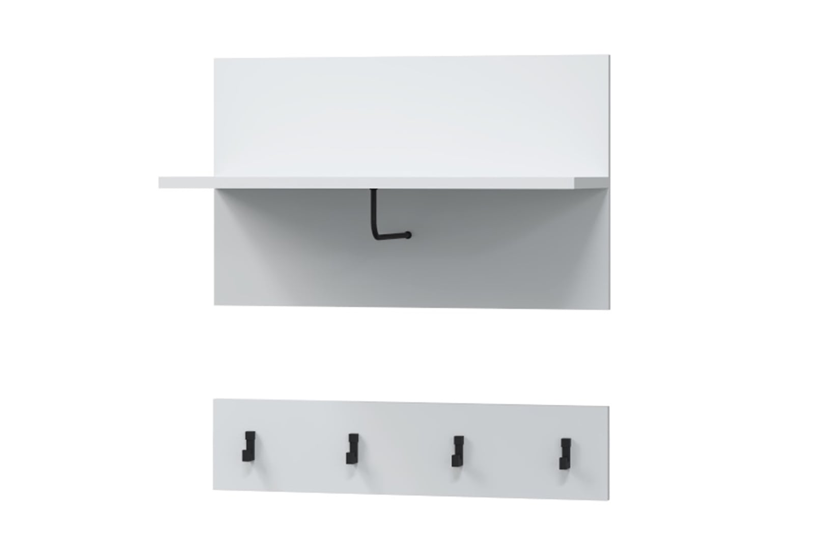 Шарлиз прихожая модульная Белое сияние/Белый Снег Софт