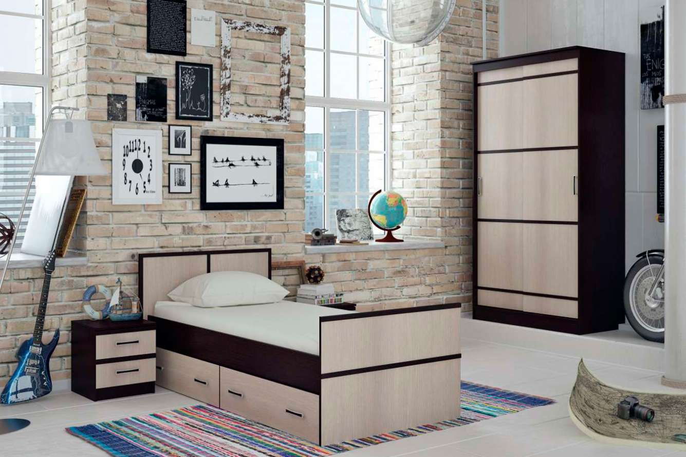 Сакура спальня модульная венге/лоредо БТС