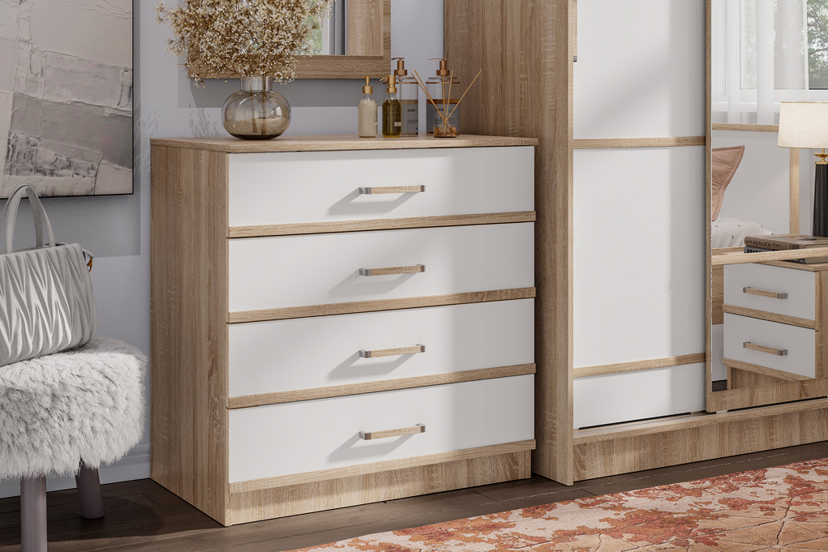 Комод с ящиками Сакура, дуб сонома