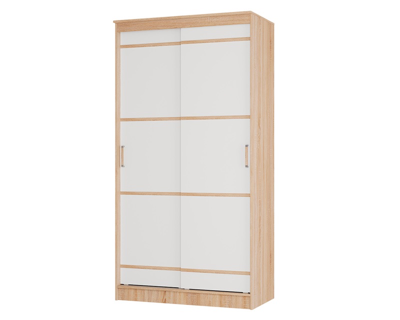 Шкаф-купе Сакура 114 см, дуб сонома