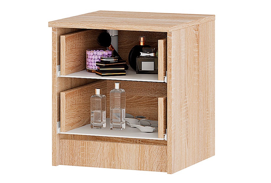 Тумба прикроватная с ящиками Сакура, дуб сонома