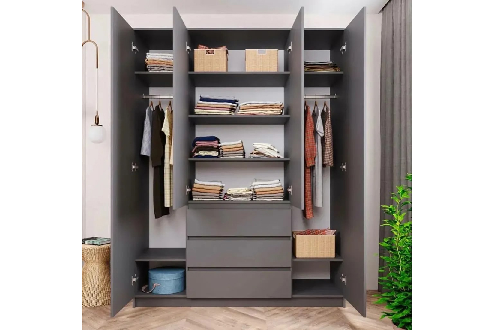 Челси 1600.1 Шкаф графит