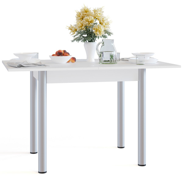 Стол обеденный Сокол СО-1м(БУКВА М!!!) раскладной белый