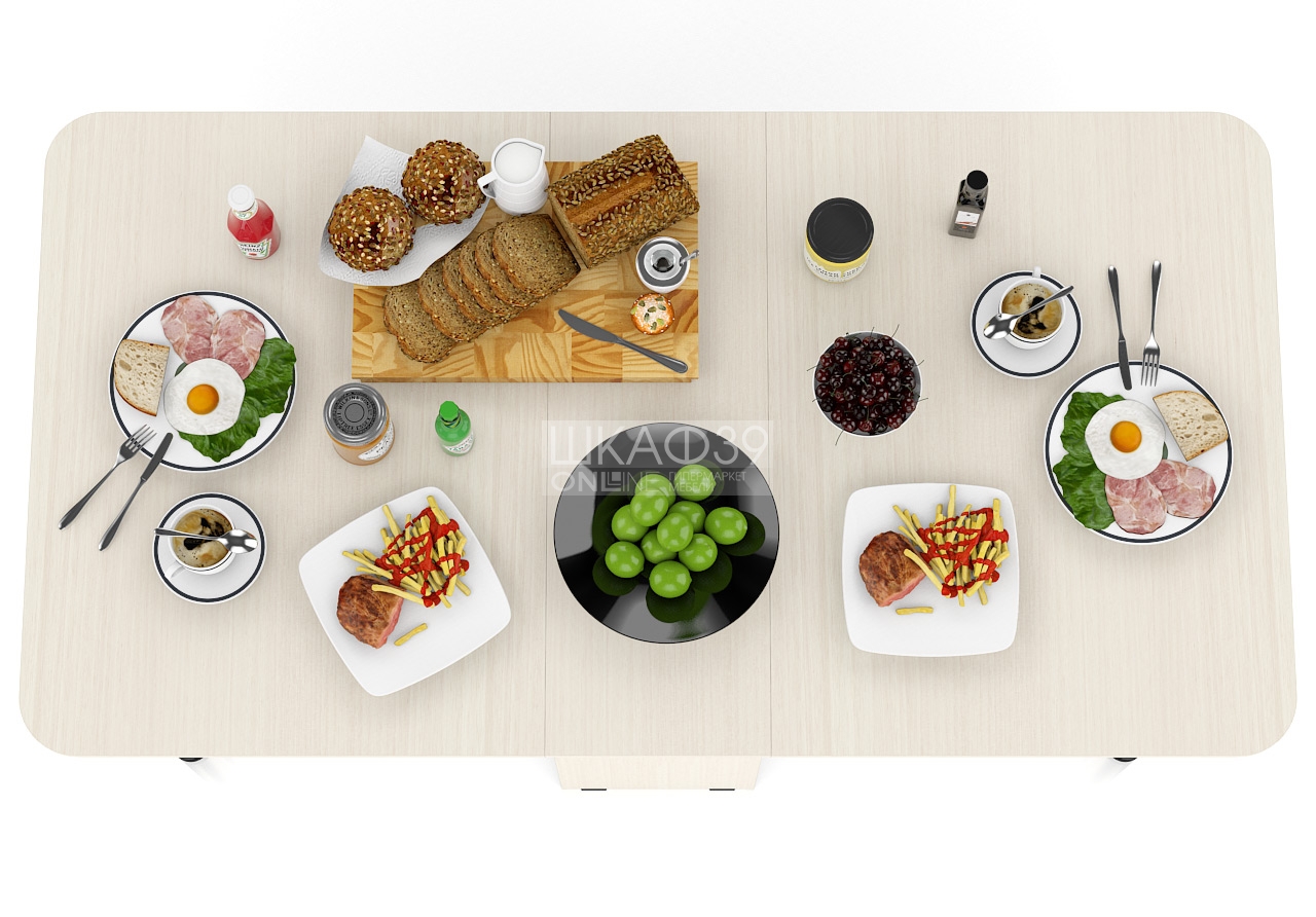 Стол-книжка обеденный СО-04, цвет дуб