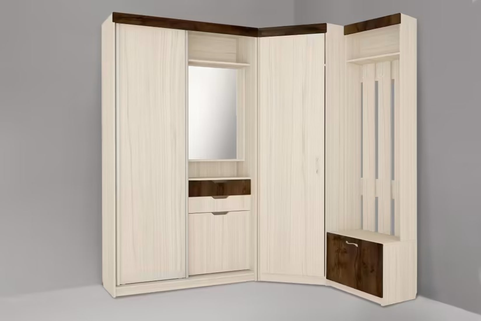 Ева-2 прихожая модульная Туя светлая/Туя темная