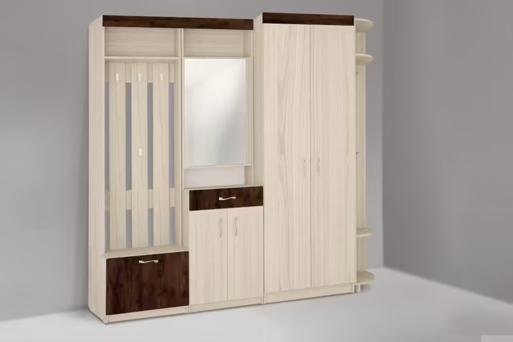 Ева-2 прихожая модульная Туя светлая/Туя темная