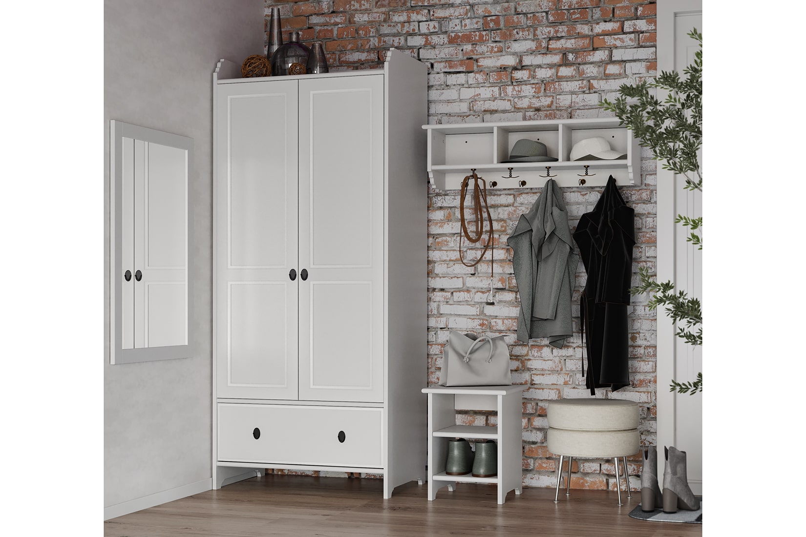 Вествик спальня модульная Белый