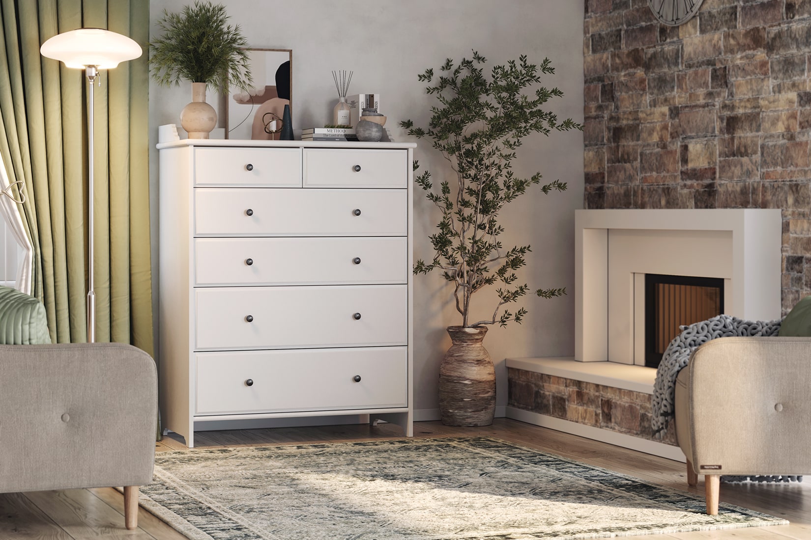 Вествик спальня модульная Белый