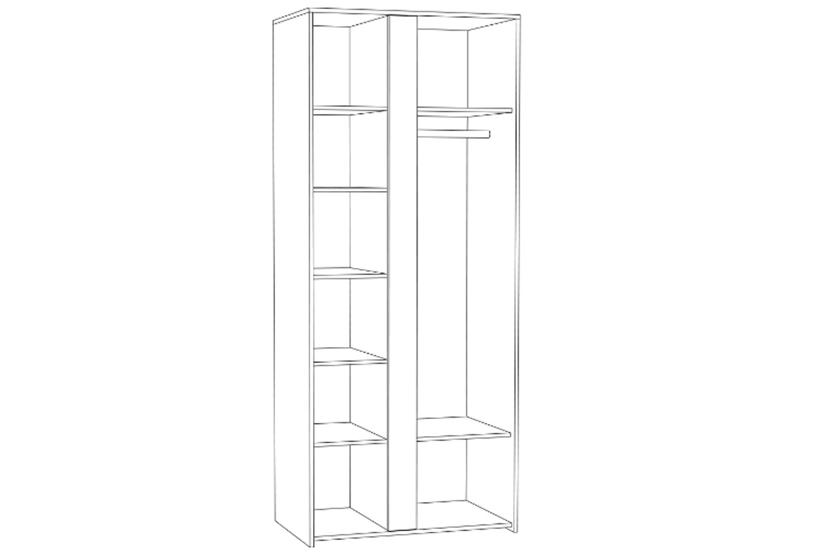 Трувор Шкаф 13.204.01 Дуб гранж песочный/Интра