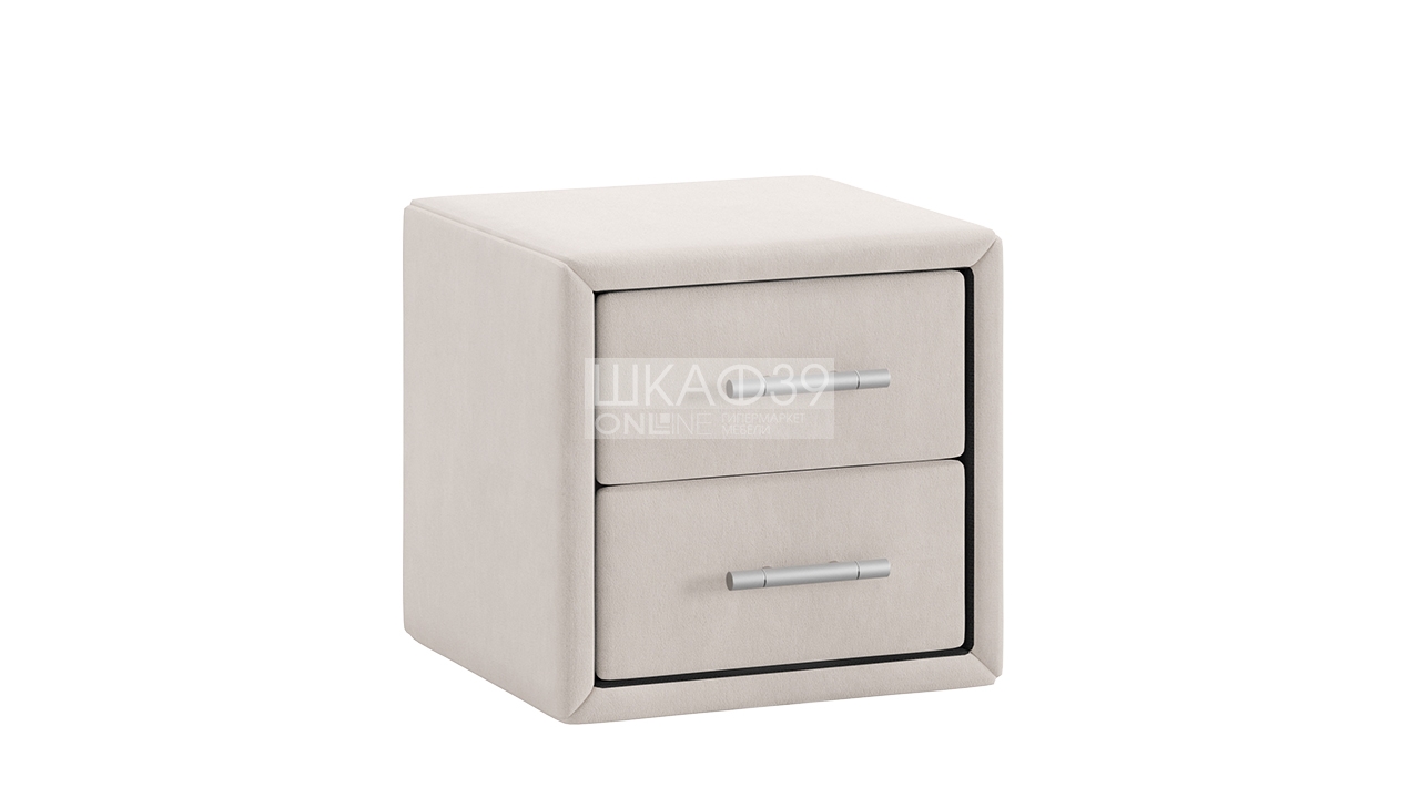 Элис тип 1 Тумба прикроватная с мягкой обивкой Экокожа Бежевый