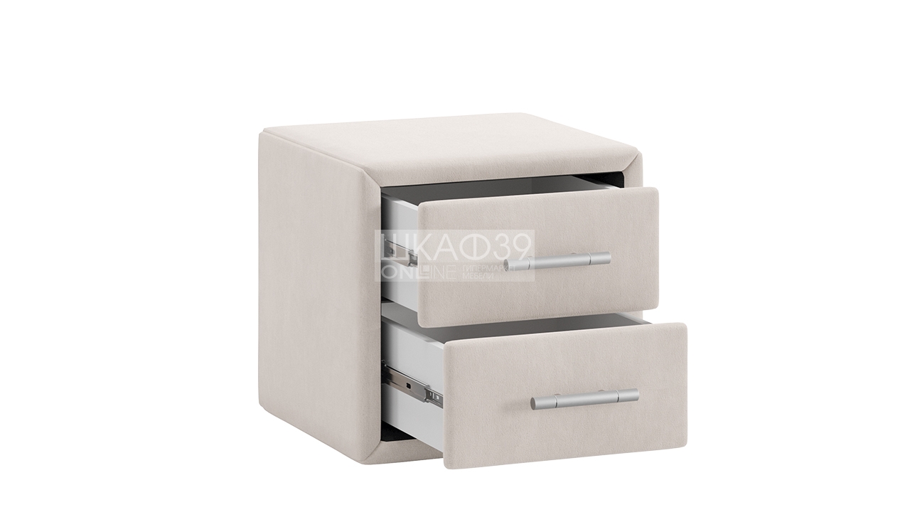 Элис тип 1 Тумба прикроватная с мягкой обивкой Экокожа Бежевый