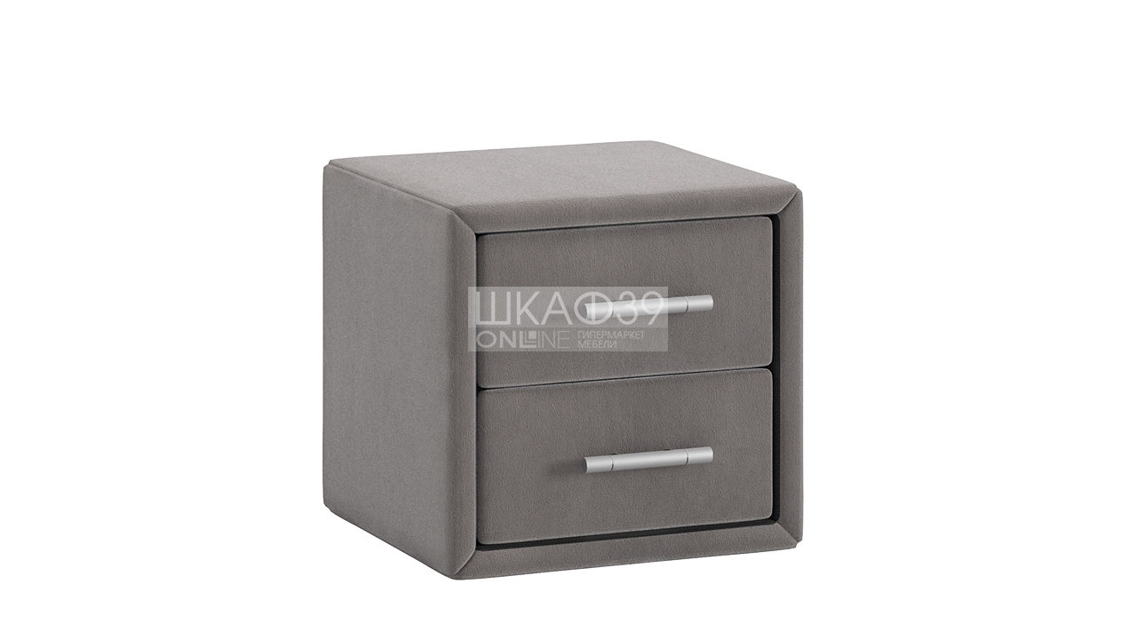 Элис тип 1 Тумба прикроватная с мягкой обивкой Экокожа Мокко