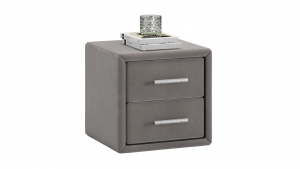 Элис тип 1 Тумба прикроватная с мягкой обивкой Экокожа Мокко