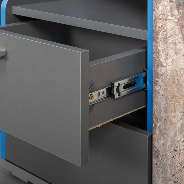 Индиго Компьютерный стол 12.61 с тумбой 10.94