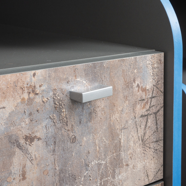 Индиго Компьютерный стол 12.61 с тумбой 10.94