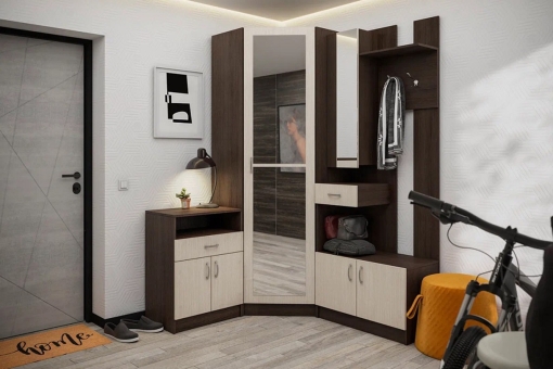 Вега прихожая модульная Венге/Дуб белфорд