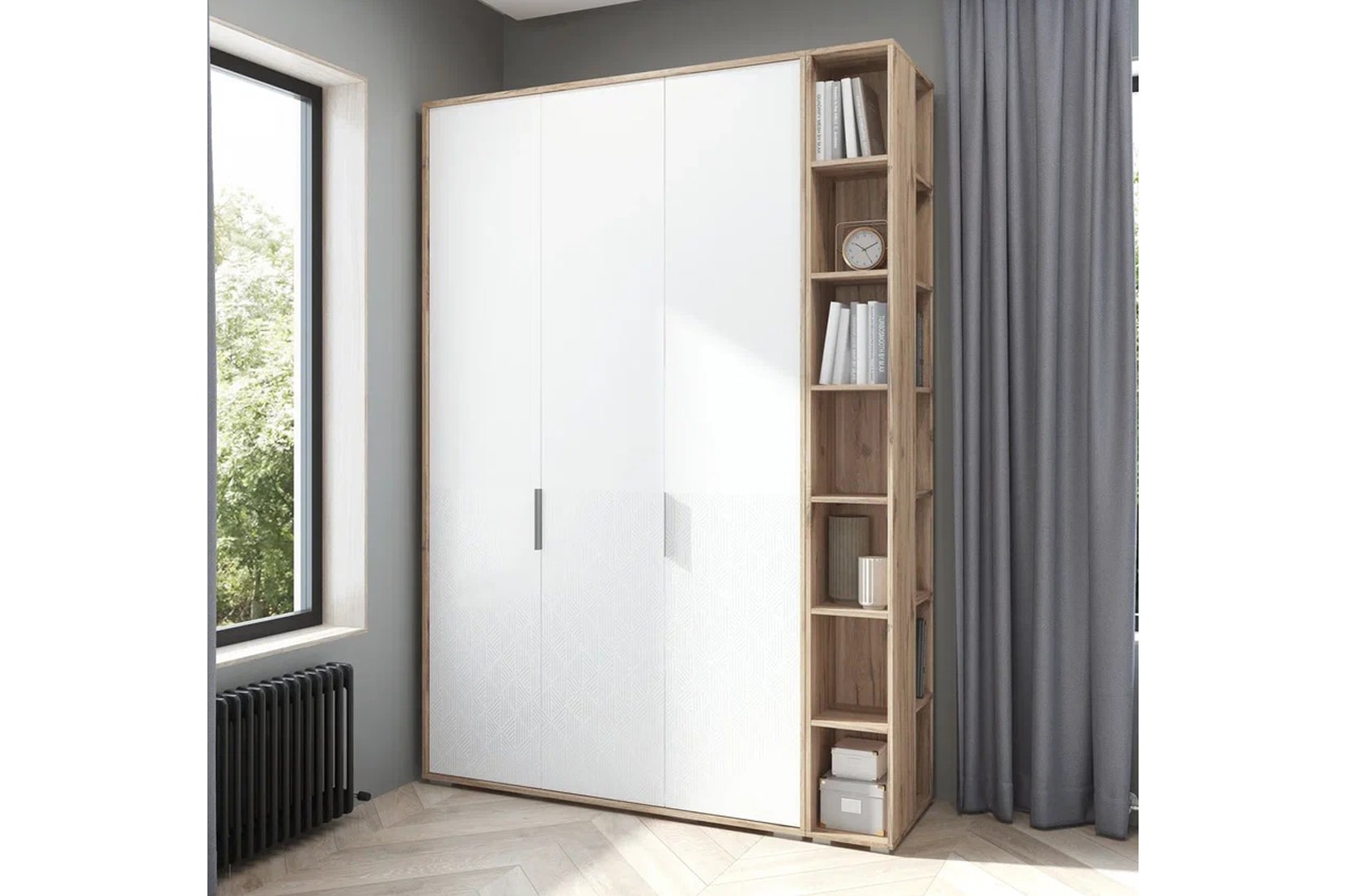 Николь спальня модульная Дуб Альпийский/Белый