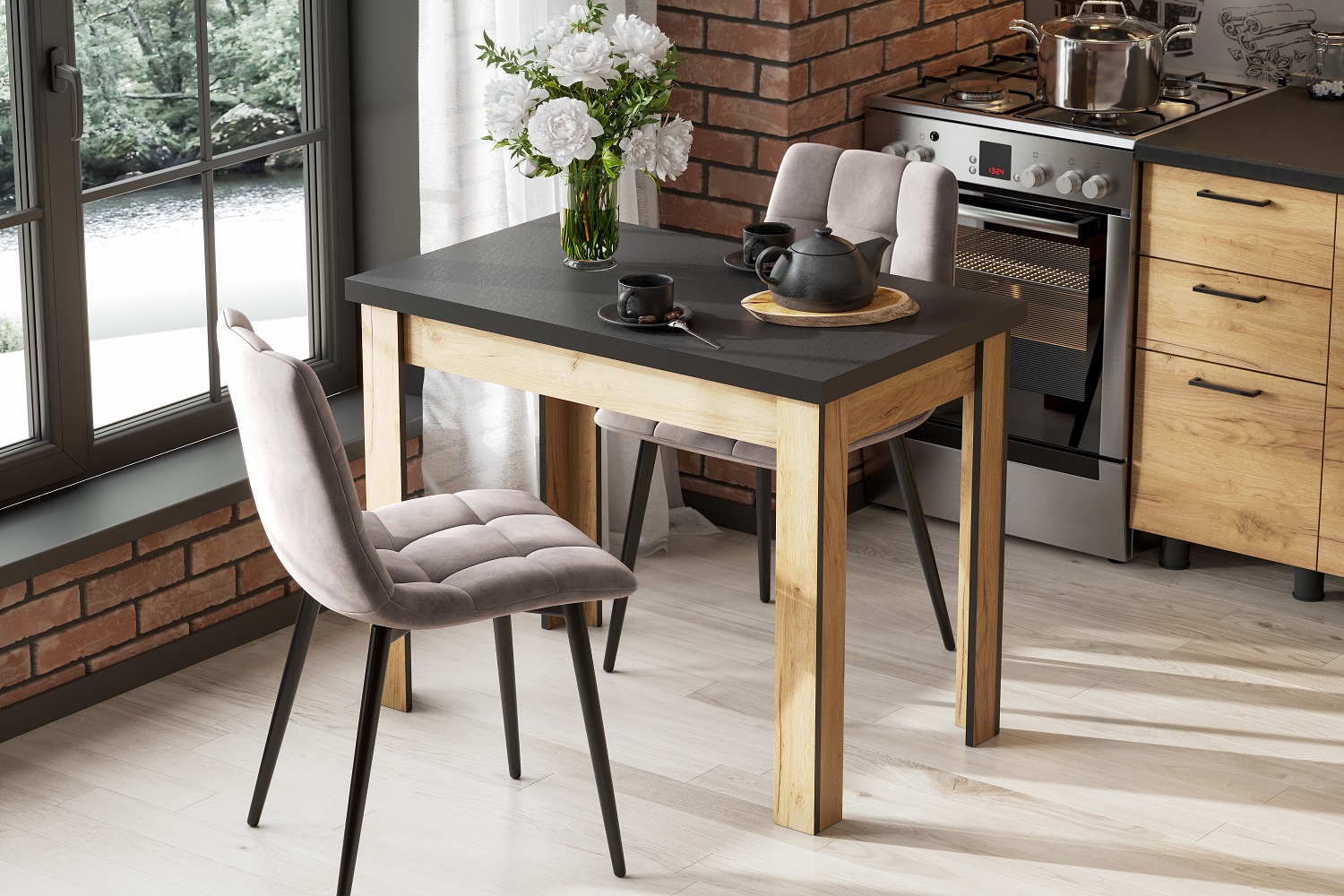 Стол обеденный Аризона, дуб золотой