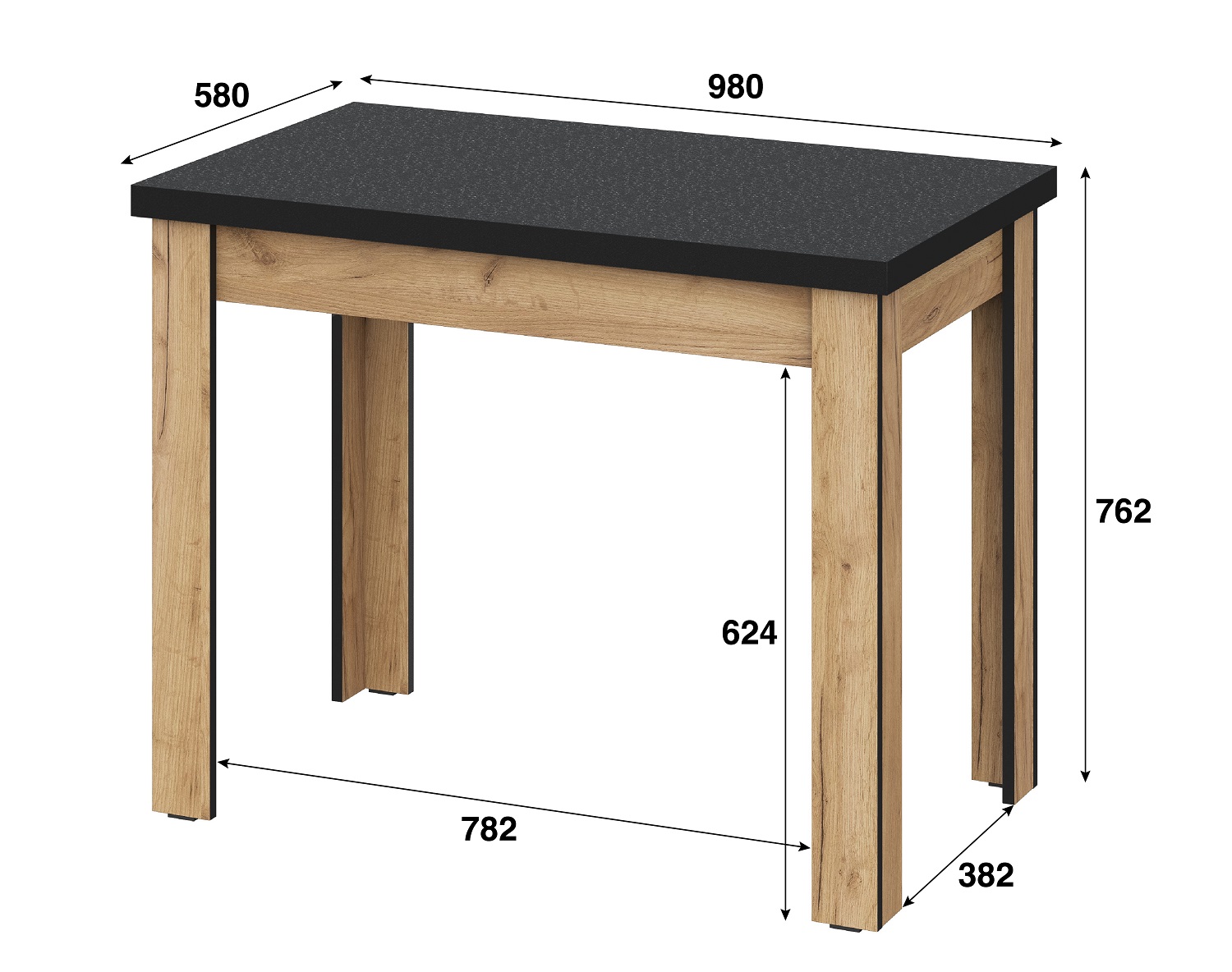 Стол обеденный Аризона, дуб золотой