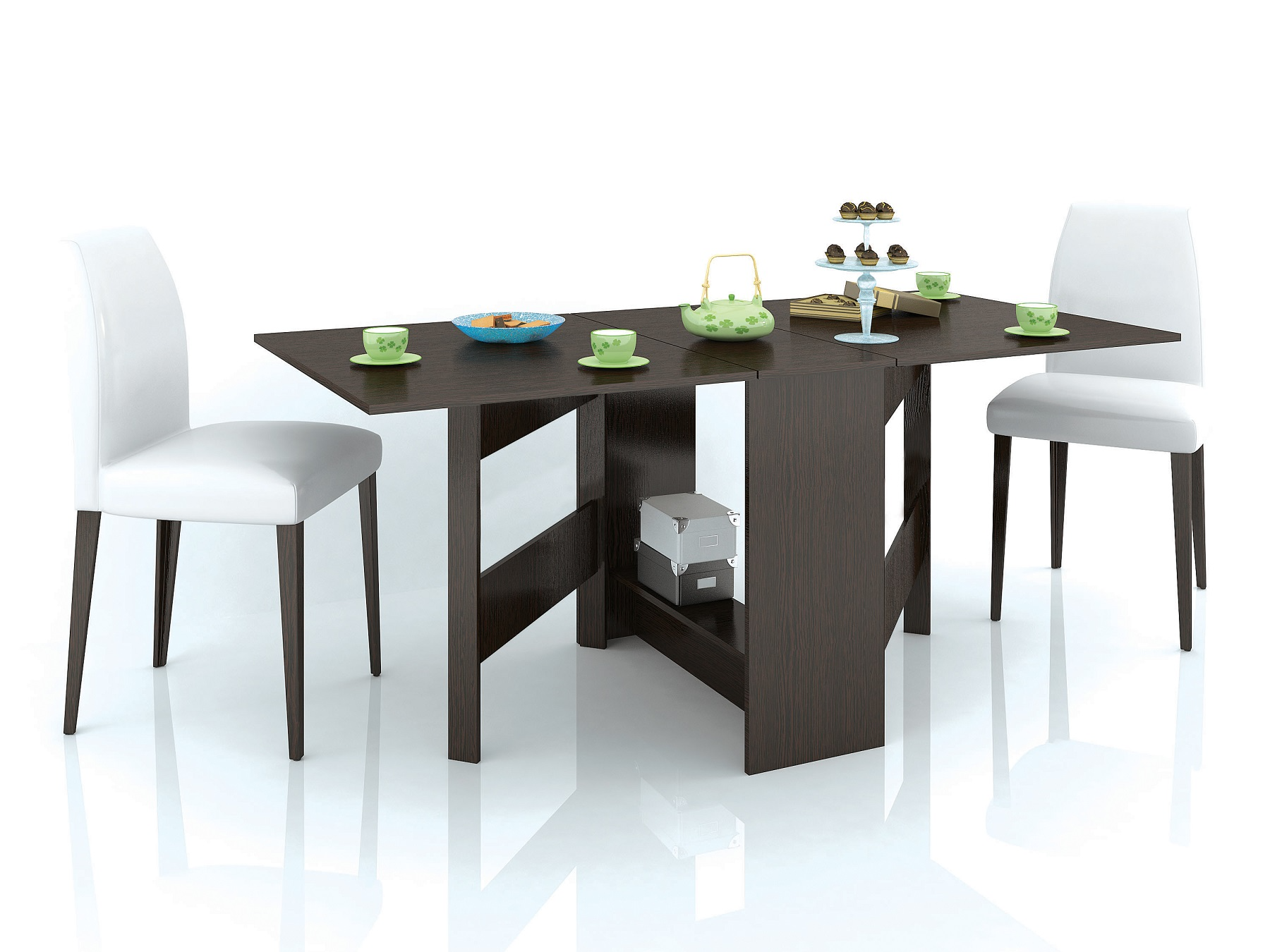 Стол кухонный раскладной Венге