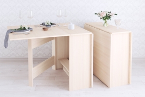 Стол кухонный раскладной, дуб молочный