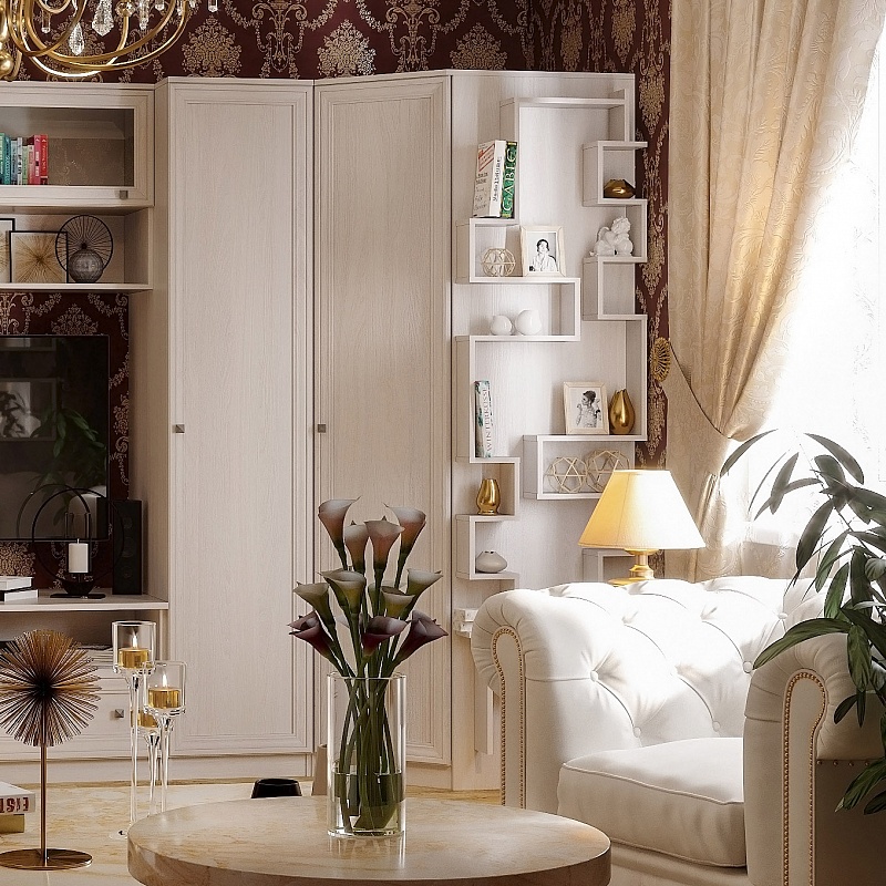 Шкаф угловой Paola 10