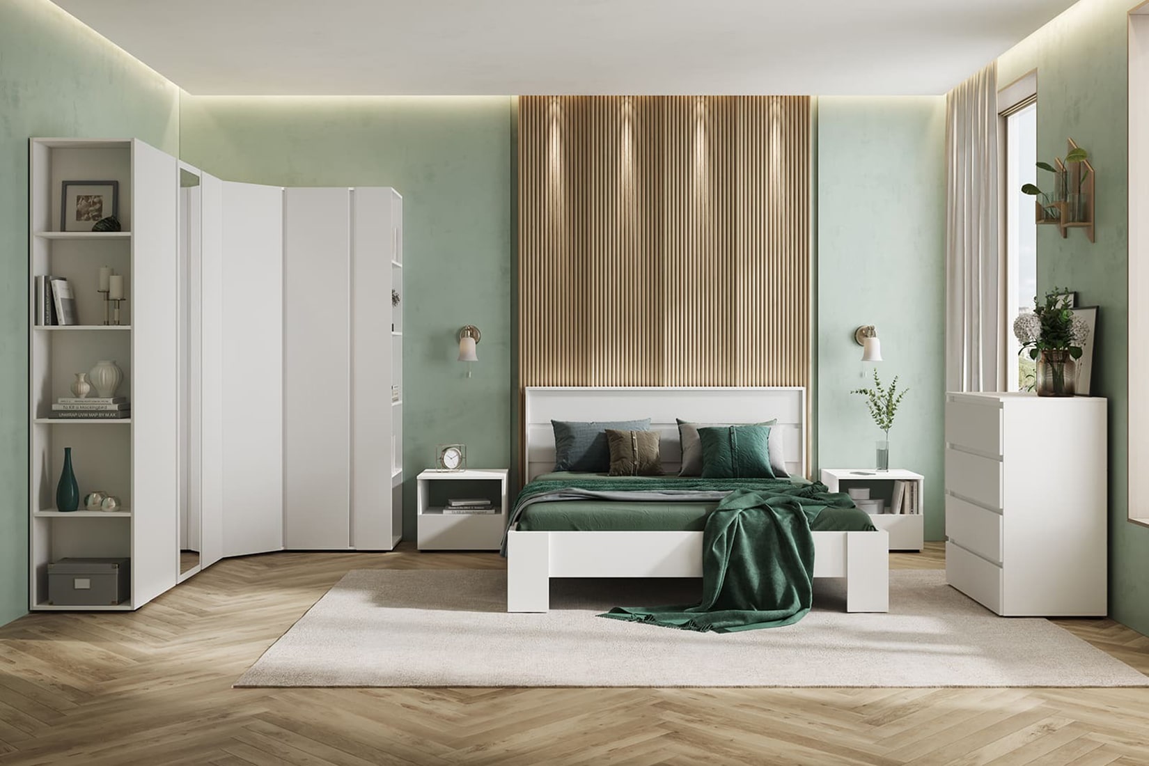 Хелен спальня и гостиная модульная