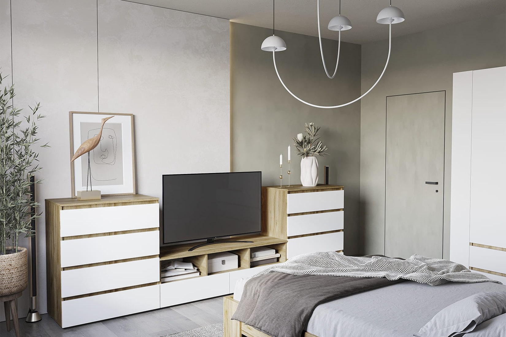 Хелен спальня и гостиная модульная