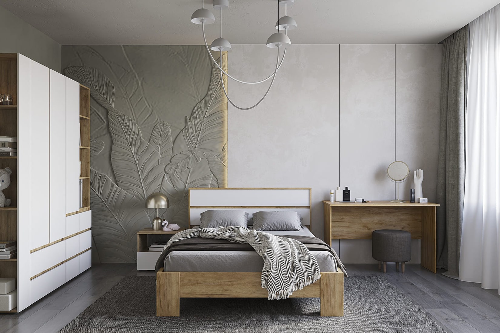 Хелен спальня и гостиная модульная