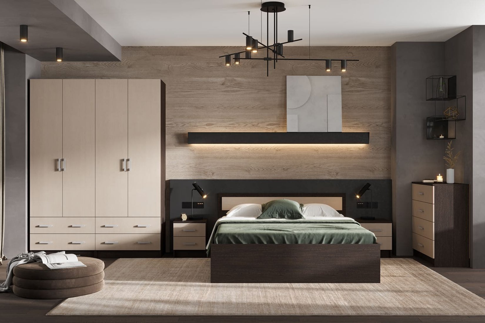 Гармония спальня модульная