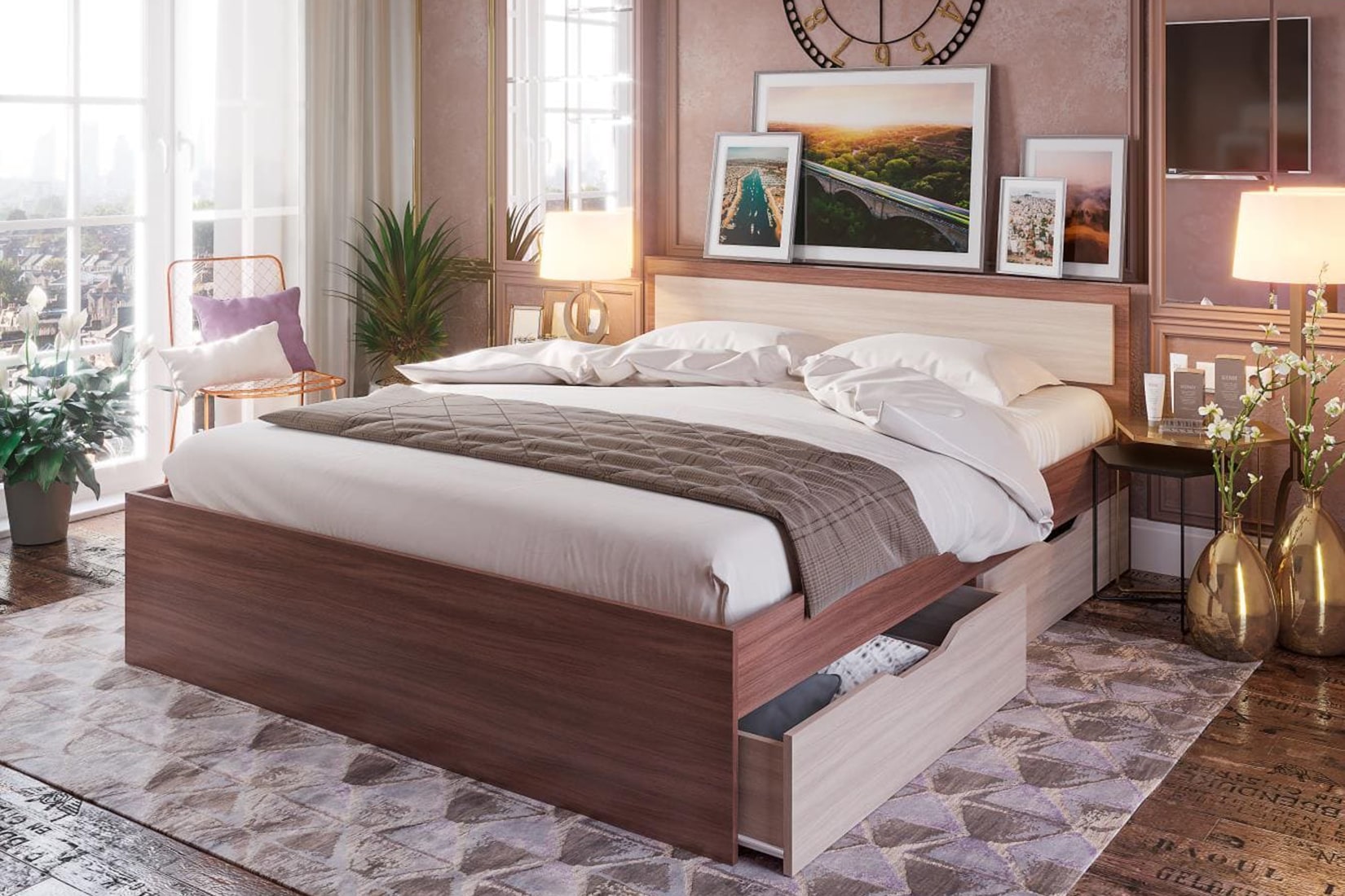 Гармония спальня модульная