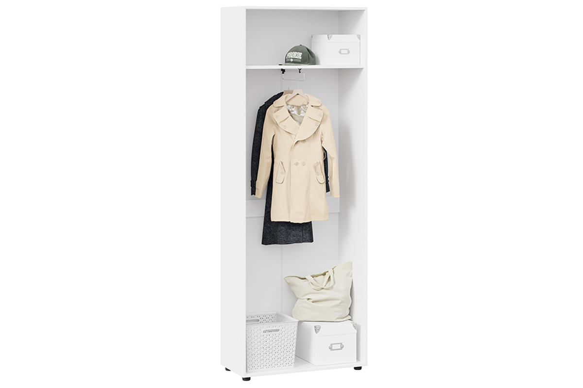 Шкаф комбинированный «Витра» тип 1 Белый ясень/Белый